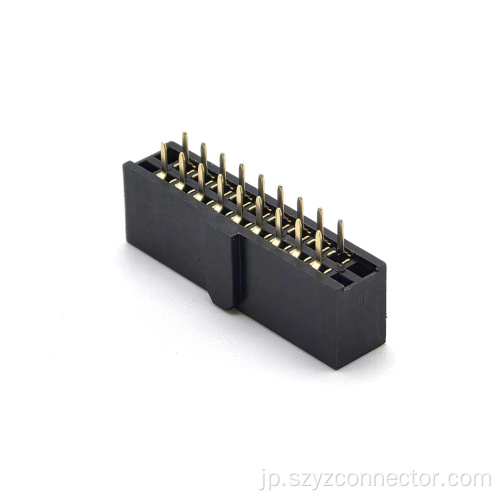 2.54mm メス ヘッダー コネクタ 2 列ストレート